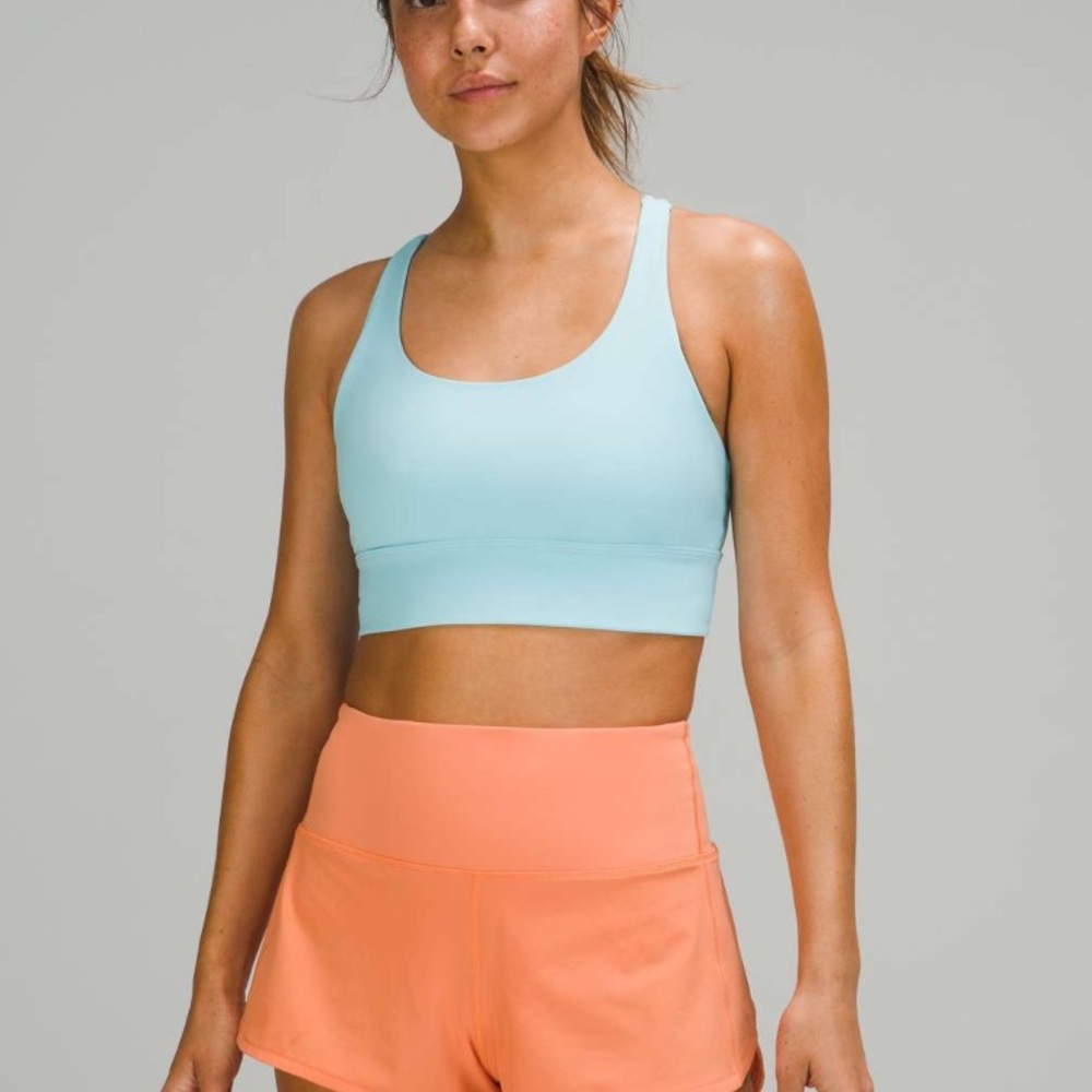 Lululemon Energy Bra Longline *Medium Support, B–D Cups
Icing Blue, Size 14